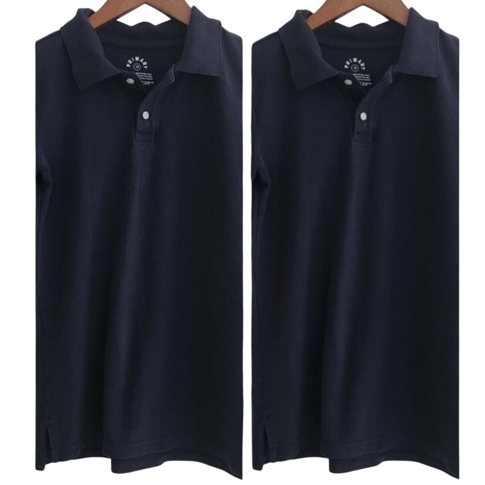 14 Pair Of Primary Navy Polo Shirts